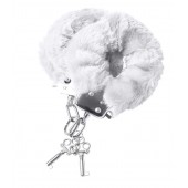 Наручники с белой меховой опушкой - ToyFa - купить с доставкой в Энгельсе