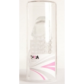 Гелевая прозрачная насадка с 2 отростками - 13 см. - Toyfa Basic - в Энгельсе купить с доставкой