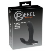 Черный вибромассажер простаты с функцией римминга Plug with Perineum Stimulator - 16,6 см. - Orion - в Энгельсе купить с доставкой