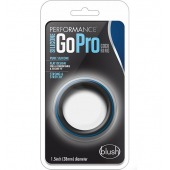 Черно-синее эрекционное кольцо Silicone Go Pro Cock Ring - Blush Novelties - в Энгельсе купить с доставкой