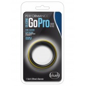 Черно-желтое силиконовое эрекционное кольцо Silicone Go Pro Cock Ring - Blush Novelties - в Энгельсе купить с доставкой