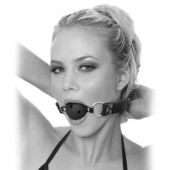 Черный кляп с дырочками Breathable Ball Gag - Pipedream - купить с доставкой в Энгельсе