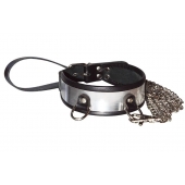 Стильный ошейник с металлическим блеском и поводком - Sitabella - купить с доставкой в Энгельсе