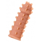 Телесная реалистичная насадка KOKOS Extreme Sleeve 04 с дополнительной стимуляцией - 12,7 см. - KOKOS - в Энгельсе купить с доставкой