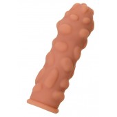 Телесная реалистичная насадка KOKOS Extreme Sleeve 11 с дополнительной стимуляцией - 12,7 см. - KOKOS - в Энгельсе купить с доставкой