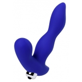 Синий силиконовый вибростимулятор простаты Stroman - 14,5 см. - ToyFa - в Энгельсе купить с доставкой