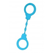 Голубые силиконовые наручники A-Toys без ключа - A-toys - купить с доставкой в Энгельсе