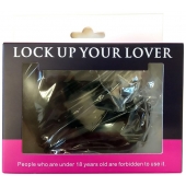 Черные меховые наручники Love с ключиками - Baile - купить с доставкой в Энгельсе