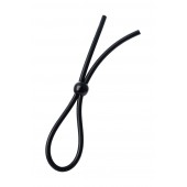 Черное лассо на пенис с одной бусиной - A-toys - в Энгельсе купить с доставкой