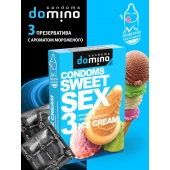 Презервативы для орального секса DOMINO Sweet Sex с ароматом мороженого - 3 шт. - Domino - купить с доставкой в Энгельсе