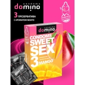 Презервативы для орального секса DOMINO Sweet Sex с ароматом манго - 3 шт. - Domino - купить с доставкой в Энгельсе