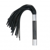 Черная плеть Easytoys Flogger With Metal Grip - 38 см. - Easy toys - купить с доставкой в Энгельсе