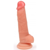 Телесный реалистичный фаллоимитатор на присоске - Erowoman-Eroman