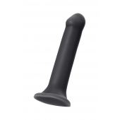 Черный фаллос на присоске Silicone Bendable Dildo XL - 20 см. - Strap-on-me - купить с доставкой в Энгельсе