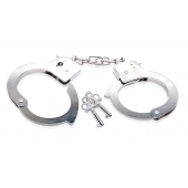 Металлические наручники Beginner s Metal Cuffs - Pipedream - купить с доставкой в Энгельсе