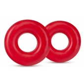 Набор из 2 красных эрекционных колец DONUT RINGS OVERSIZED - Blush Novelties - в Энгельсе купить с доставкой