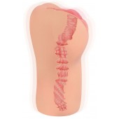 Телесный вибромастурбатор-вагина с рельефом BELLANA AUTO - KOKOS - в Энгельсе купить с доставкой