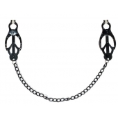 Зажимы на соски Darkside с цепочкой - Lola Games - купить с доставкой в Энгельсе