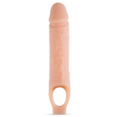 Телесный реалистичный фаллоудлинитель 10 Inch Silicone Cock Sheath Penis Extender - 25,4 см. - Blush Novelties - в Энгельсе купить с доставкой