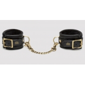 Черные наручники Bound to You Faux Leather Wrist Cuffs - Fifty Shades of Grey - купить с доставкой в Энгельсе