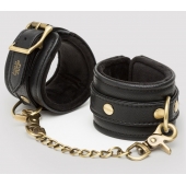 Черные наручники Bound to You Faux Leather Wrist Cuffs - Fifty Shades of Grey - купить с доставкой в Энгельсе