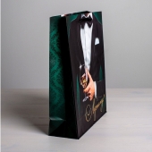 Бумажный пакет «Лучшему!» - 23 х 27 см. - Сима-Ленд - купить с доставкой в Энгельсе