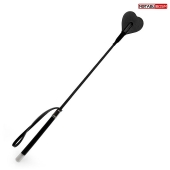 Черный стек с наконечником-сердечком - 54 см. - Notabu - купить с доставкой в Энгельсе