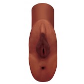 Коричневый мастурбатор Perfect Pussy Double Stroker - Pipedream - в Энгельсе купить с доставкой