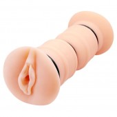 Телесный вибромастурбатор-вагина Michelle - Baile - в Энгельсе купить с доставкой