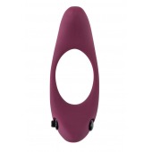 Бордовое эрекционное виброкольцо Lunar - Lola Games - в Энгельсе купить с доставкой