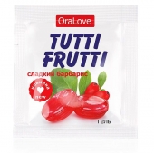 Гель-смазка Tutti-frutti со вкусом барбариса - 4 гр. - Биоритм - купить с доставкой в Энгельсе