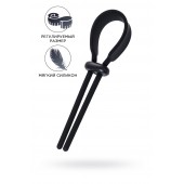 Черное эрекционное лассо на пенис Keb - A-toys - в Энгельсе купить с доставкой