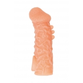 Телесная закрытая насадка с шершавой головкой Cock Sleeve Size M - 15,6 см. - KOKOS - в Энгельсе купить с доставкой