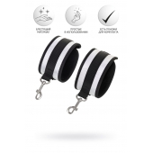 Серебристо-черные наручники Anonymo - ToyFa - купить с доставкой в Энгельсе