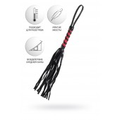 Черно-красный флоггер Anonymo - 45 см. - ToyFa - купить с доставкой в Энгельсе