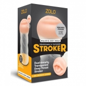 Мастурбатор-ротик ZOLO DEEP THROAT - Zolo - в Энгельсе купить с доставкой