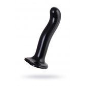 Черный стимулятор для пар P G-Spot Dildo Size L - 19 см. - Strap-on-me - в Энгельсе купить с доставкой