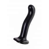 Черный стимулятор для пар P G-Spot Dildo Size L - 19 см. - Strap-on-me - в Энгельсе купить с доставкой