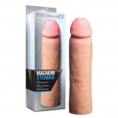 Телесная фаллическая насадка на пенис Magnum Xtender - 23 см. - Blush Novelties - в Энгельсе купить с доставкой