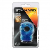 Голубое эрекционное виброкольцо Reusable 5 Function Cock Ring - Blush Novelties - в Энгельсе купить с доставкой