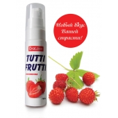 Гель-смазка Tutti-frutti с земляничным вкусом - 30 гр. - Биоритм - купить с доставкой в Энгельсе