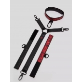Ошейник с наручниками Reversible Faux Leather Collar and Wrist - Fifty Shades of Grey - купить с доставкой в Энгельсе