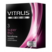 Ультратонкие презервативы VITALIS PREMIUM super thin - 3 шт. - Vitalis - купить с доставкой в Энгельсе