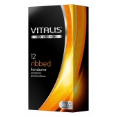 Ребристые презервативы VITALIS PREMIUM ribbed - 12 шт. - Vitalis - купить с доставкой в Энгельсе