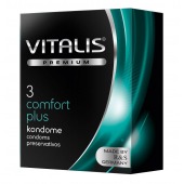 Контурные презервативы VITALIS PREMIUM comfort plus - 3 шт. - Vitalis - купить с доставкой в Энгельсе