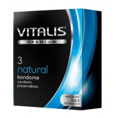 Классические презервативы VITALIS PREMIUM natural - 3 шт. - Vitalis - купить с доставкой в Энгельсе