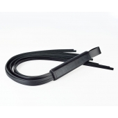 Черная кожаная плеть  Клео  - 60 см. - Sitabella - купить с доставкой в Энгельсе