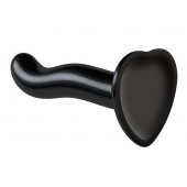 Черный фаллоимитатор-насадка Strap-On-Me P G spot Dildo size S - 16,4 см. - Strap-on-me - купить с доставкой в Энгельсе