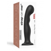 Черная насадка Strap-On-Me Dildo Plug P G size XXL - Strap-on-me - купить с доставкой в Энгельсе