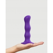 Фиолетовая насадка Strap-On-Me Dildo Geisha Balls size M - Strap-on-me - купить с доставкой в Энгельсе